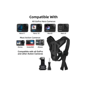 Support de Casque Moto, Fixation mentonnière pour camera