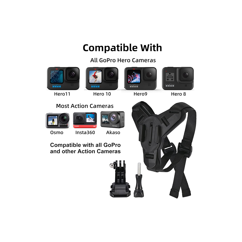 Support de Casque Moto, Fixation mentonnière pour camera