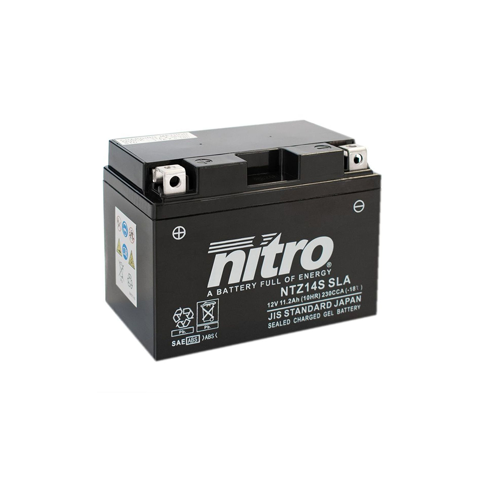 Batterie Nitro NTZ14S SLA FERME TYPE ACIDE SANS ENTRETIEN/PRÊTE À L'EMPLOI