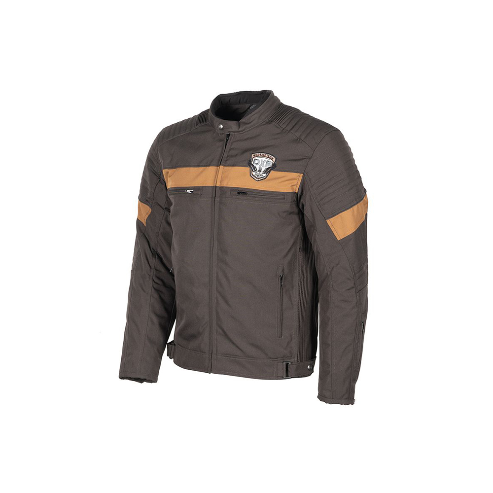 Blouson Moto DXR CHUCK TEX MEN - Marron / Beige